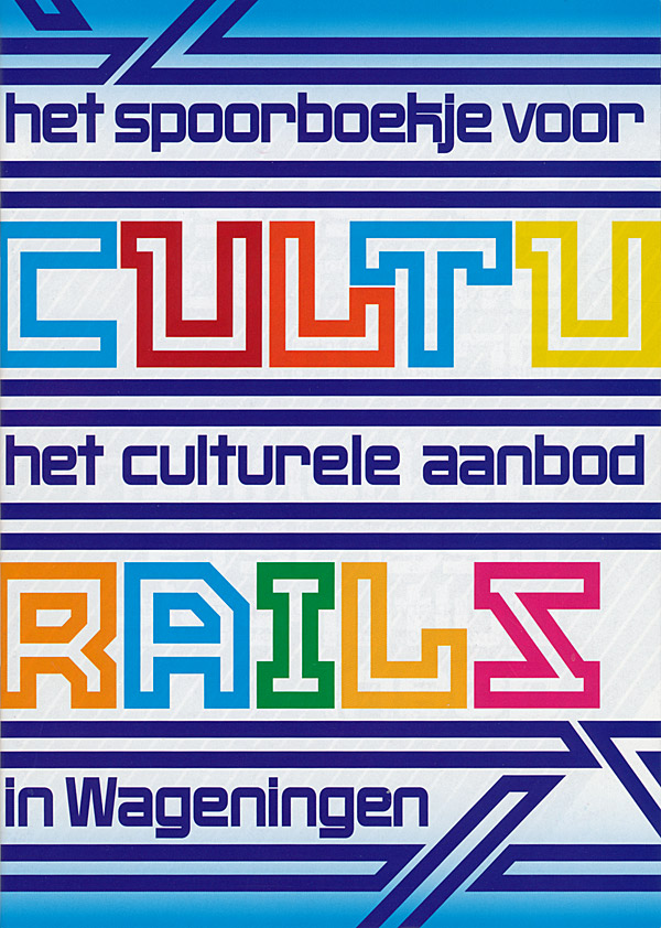 Afbeelding van het boek CultuRails, het spoorboekje voor het culturele aanbod in Wageningen