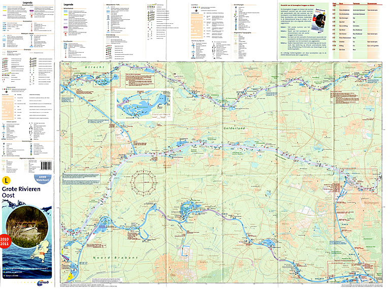Afbeelding van het boek ANWB Waterkaart Grote Rivieren Oost 2010/2011