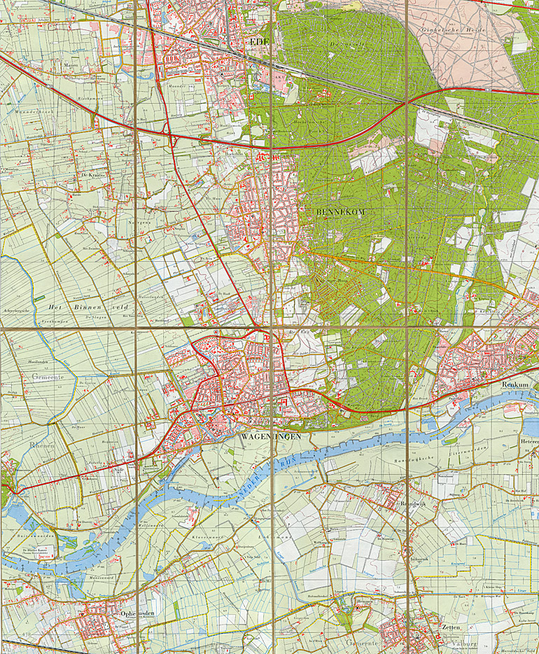 Afbeelding van het boek Topografische kaart 39F Wageningen (1977)
