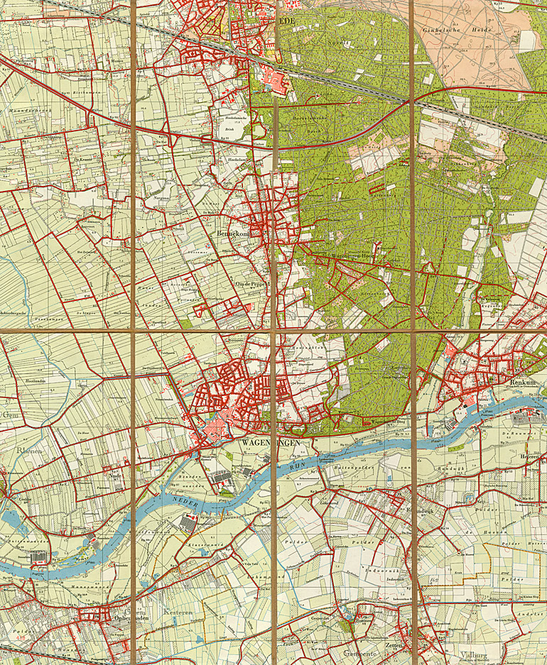 Afbeelding van het boek Topografische kaart 39F Wageningen (1957)